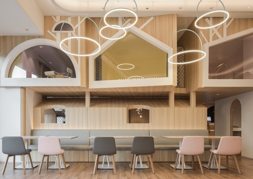 vitaland kid restaurant childrens treehouse park by golucci interior architects