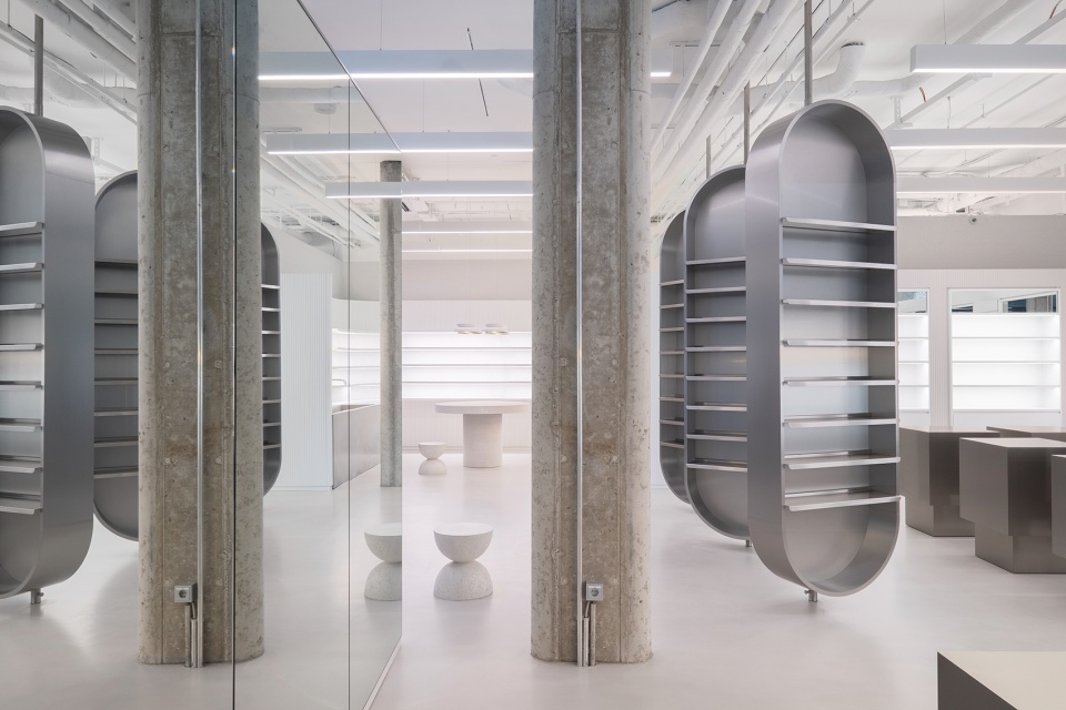 zalando beauty station by batek architekten