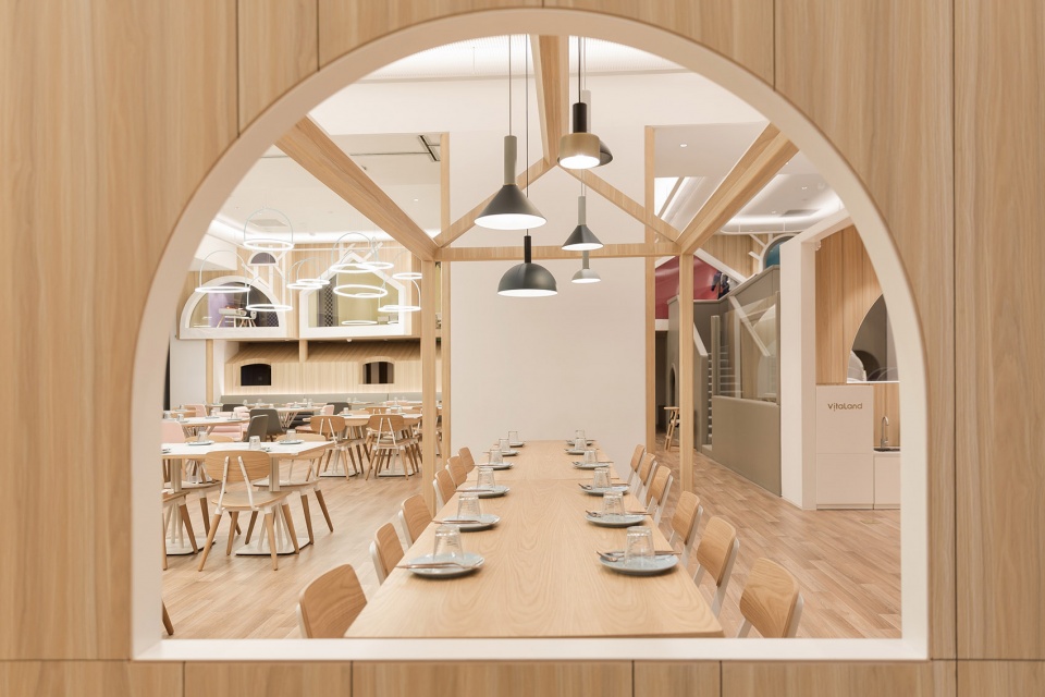 vitaland kid restaurant childrens treehouse park by golucci interior architects