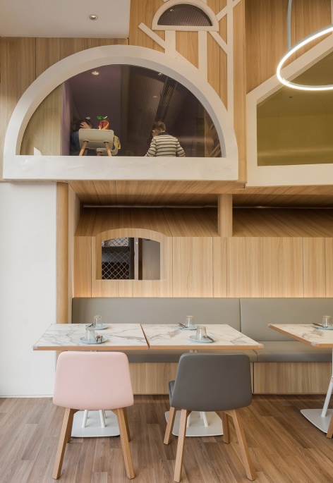 vitaland kid restaurant childrens treehouse park by golucci interior architects