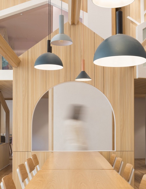 vitaland kid restaurant childrens treehouse park by golucci interior architects