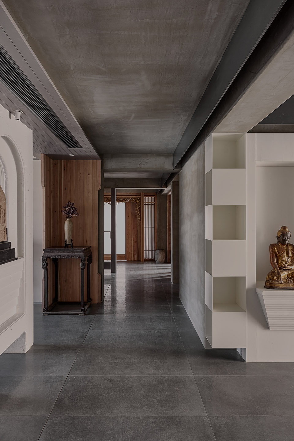 quiet and elegant house created between ancient and modern gray space in fuzhou china by leisure design