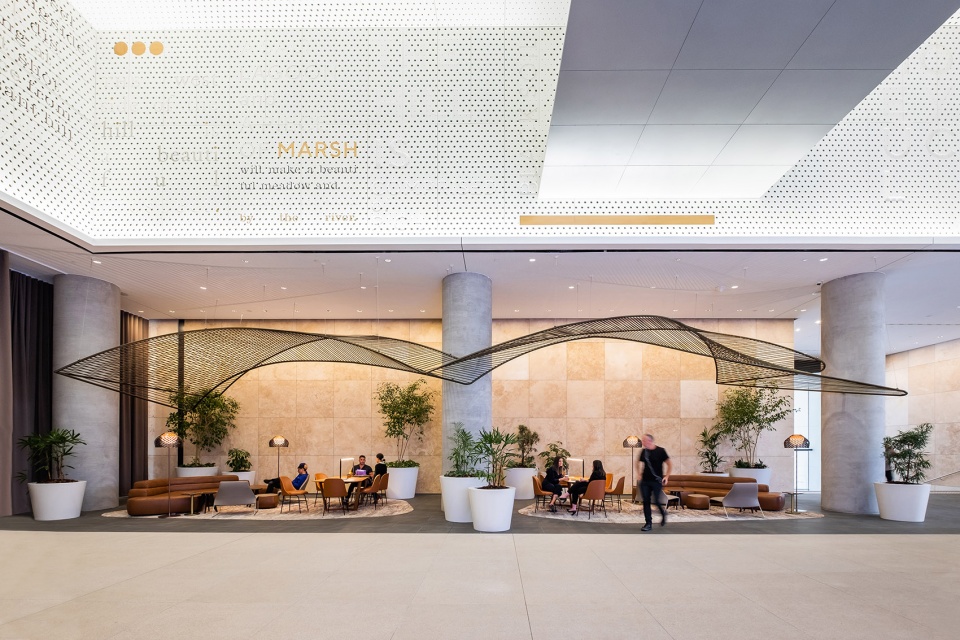 one melbourne quarter installation by uap woods bagot