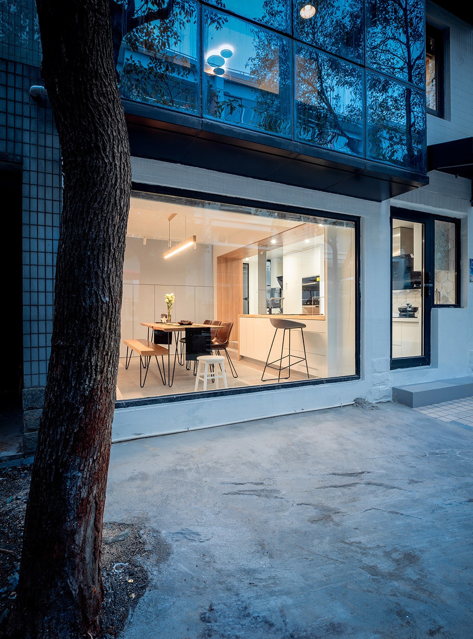geometrical space for a two kid family china by atelier dy