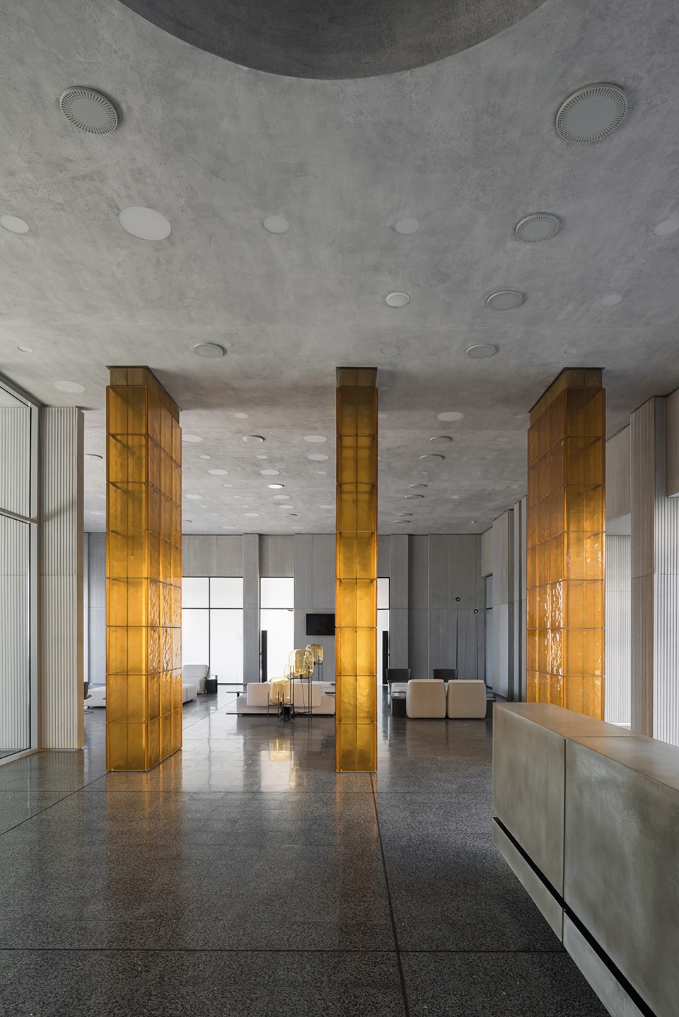 platov airport vip terminal by nefa architects