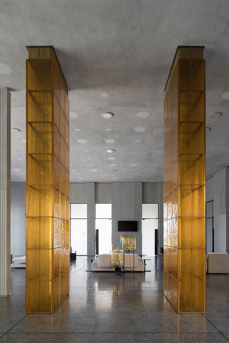 platov airport vip terminal by nefa architects