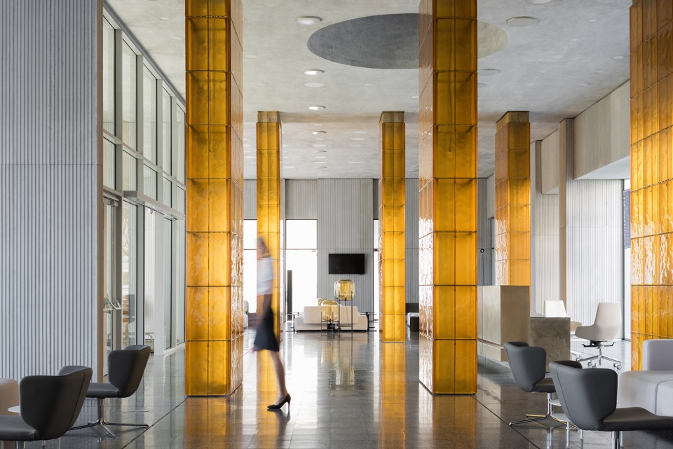 platov airport vip terminal by nefa architects