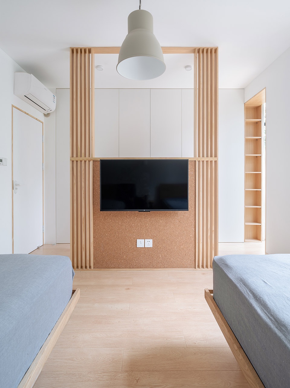 geometrical space for a two kid family china by atelier dy