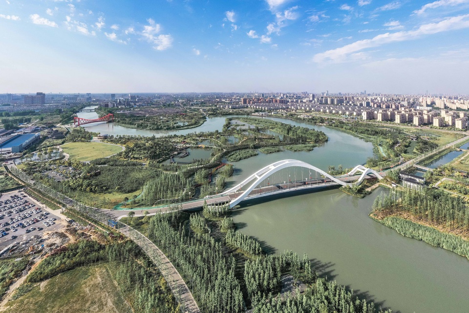 yangzhou canal sanwan scenic area china by igreendesign