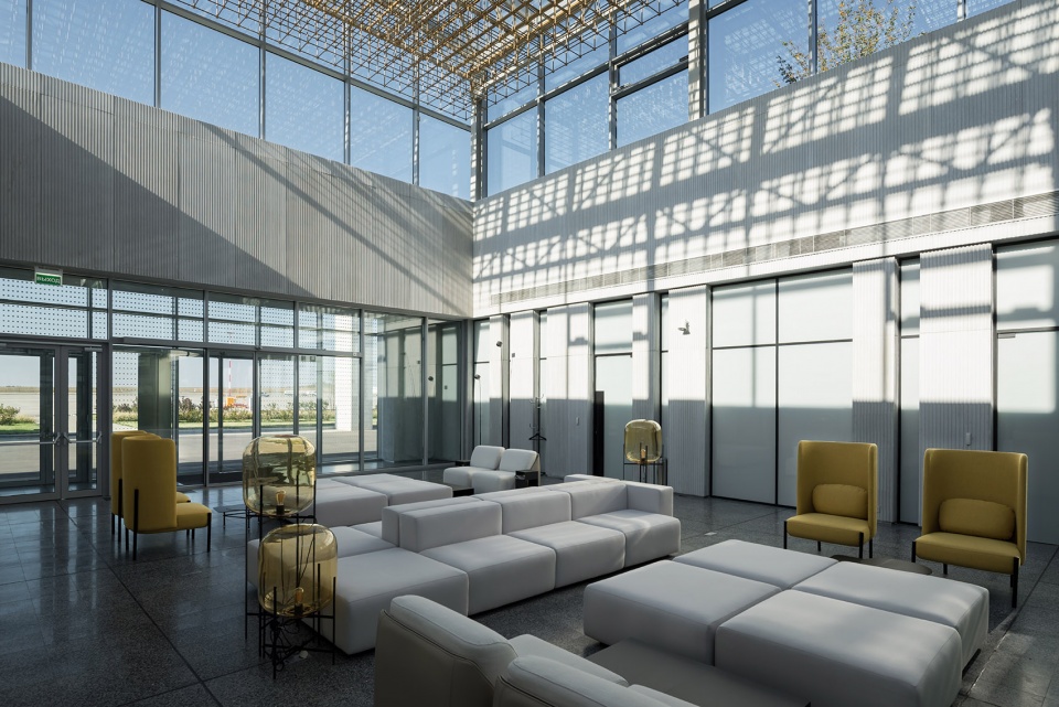 platov airport vip terminal by nefa architects