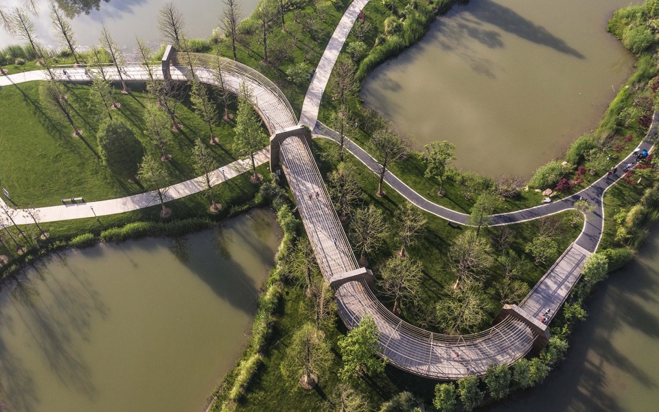 yangzhou canal sanwan scenic area china by igreendesign