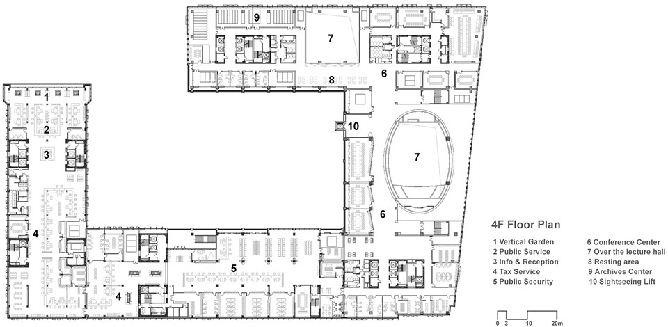 kunshan government affairs service centre china by sdtd