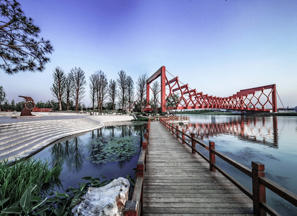 yangzhou canal sanwan scenic area china by igreendesign