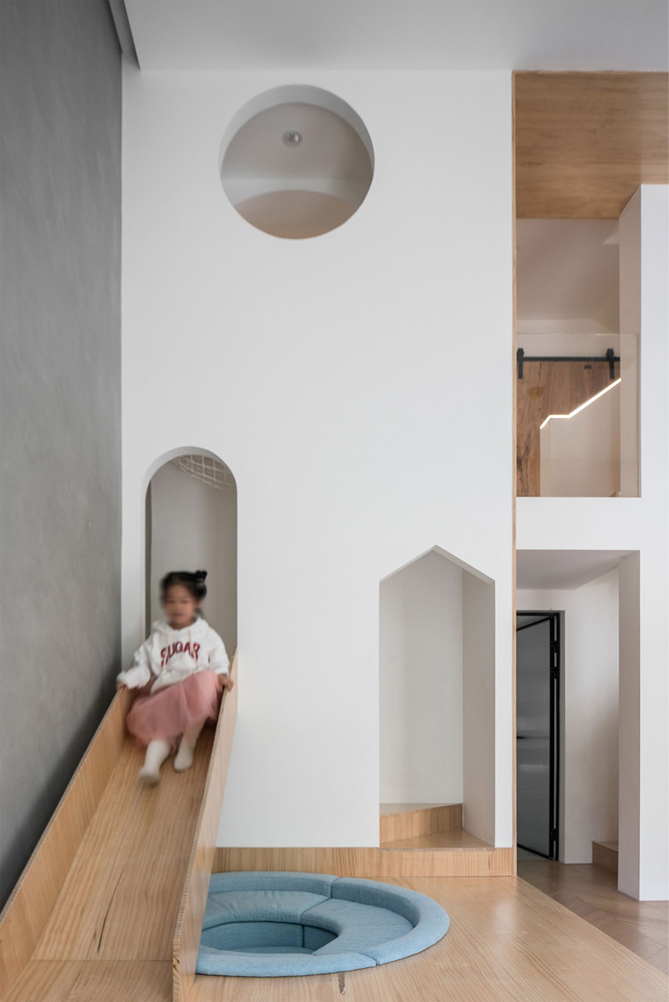 geometrical space for a two kid family china by atelier dy