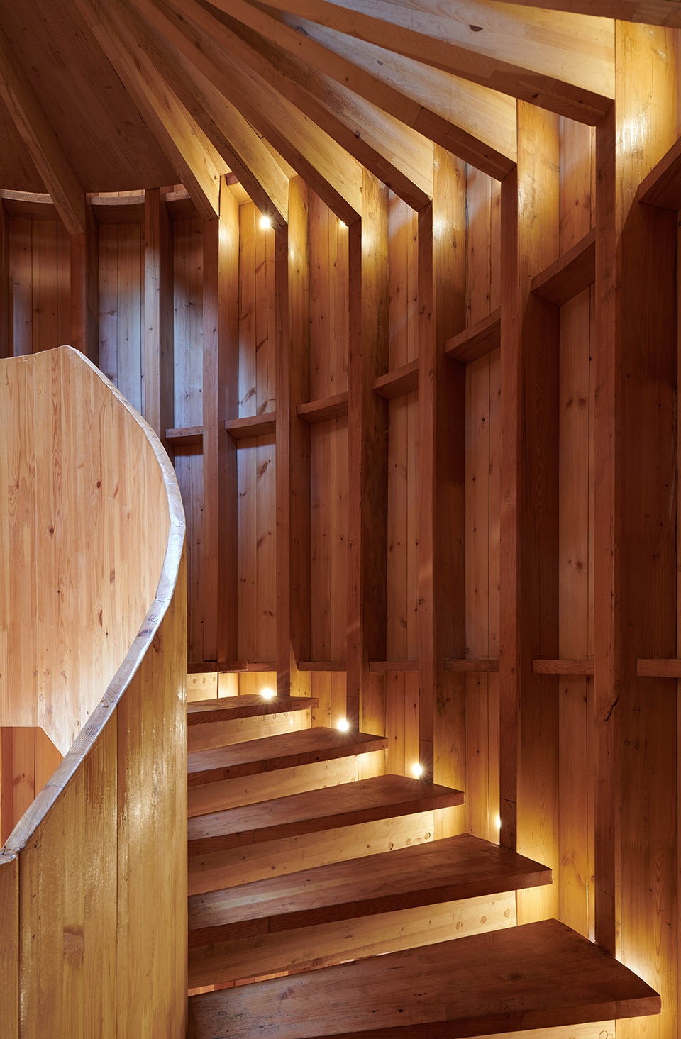 swan lake bridge house and viewing tower in shandong china by tao trace architecture office
