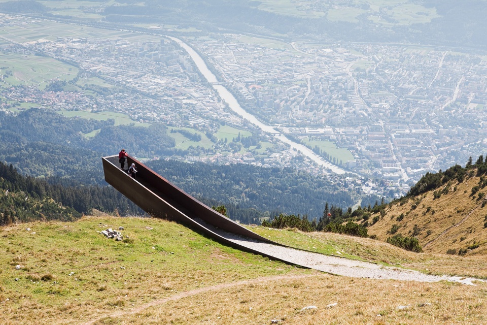 path of perspectives panorama trail on innsbrucks nordkette range snohetta