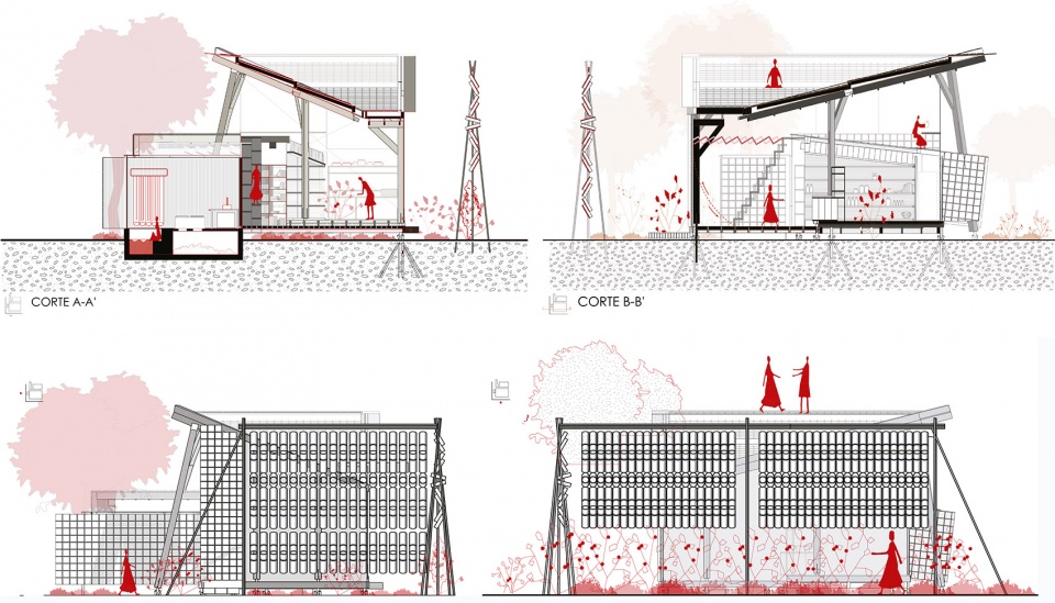 house of flying tiles by daniel moreno flores 1