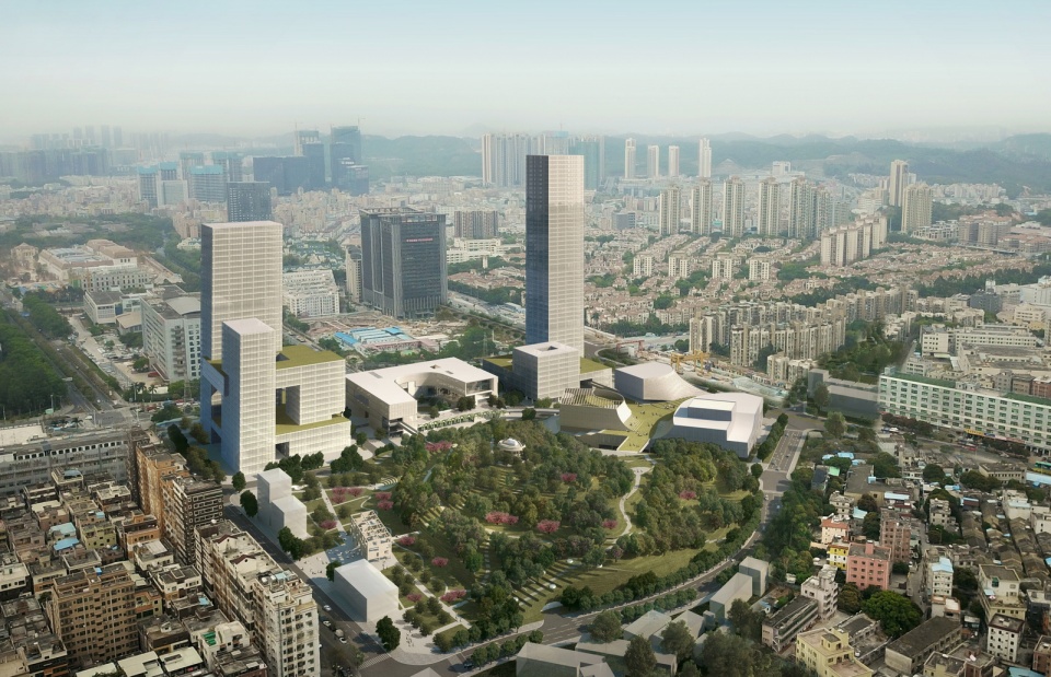 ban xue gang art center and surrounding block architecture conceptual design china by urbanus