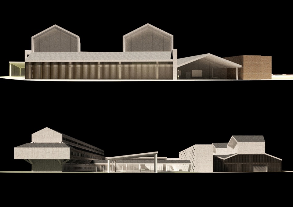service center of peony performance park china by beyond time architects china architecture design research group no3 architecture depart...