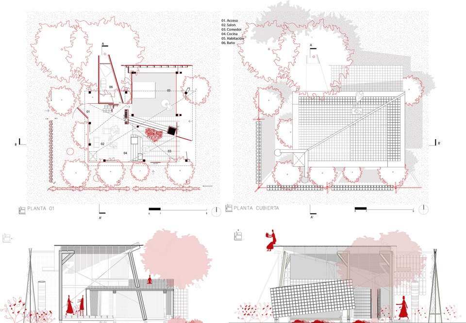 house of flying tiles by daniel moreno flores 1