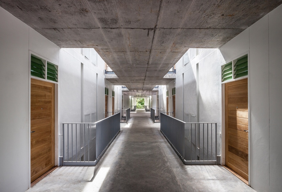 womens dormitory meditation building by walllasia