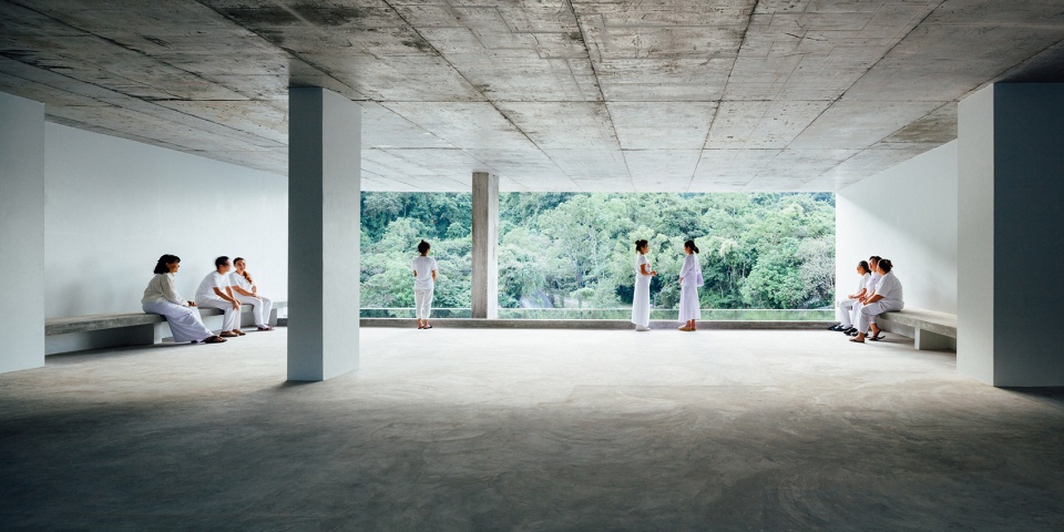 womens dormitory meditation building by walllasia