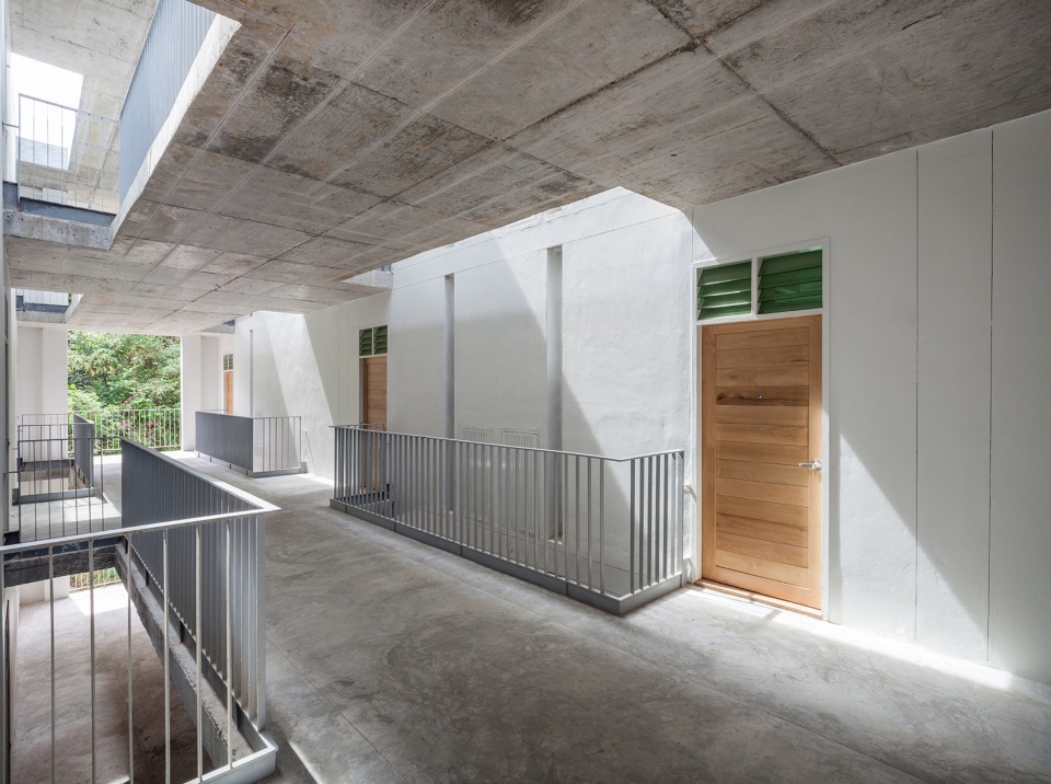 womens dormitory meditation building by walllasia