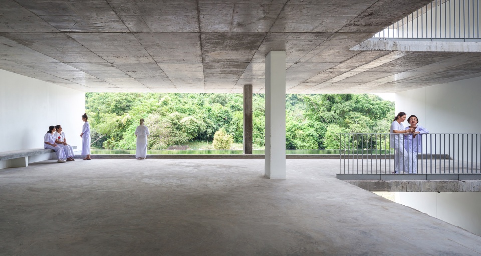 womens dormitory meditation building by walllasia