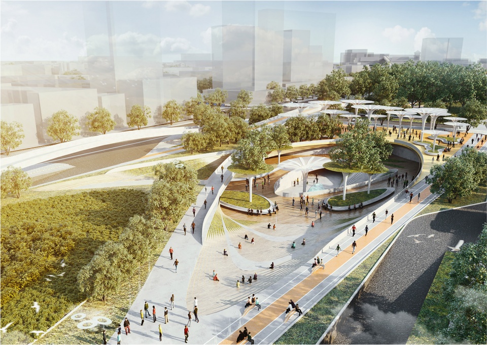 lava aspect studios win central park competition ho chi minh city