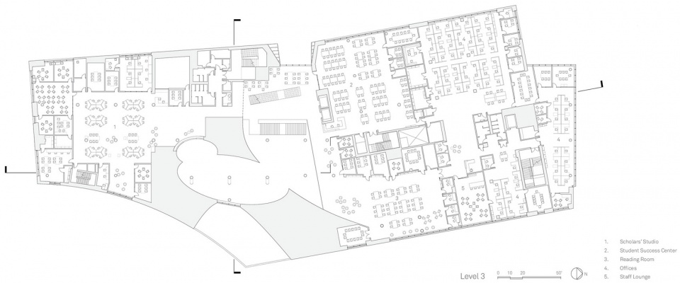 charles library at temple university in philadelphia by snohetta