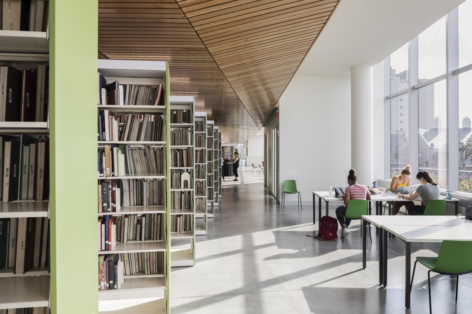 charles library at temple university in philadelphia by snohetta