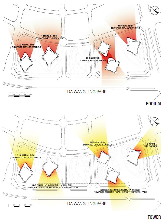 da wang jing mixed use development china by andrew bromberg at aedas