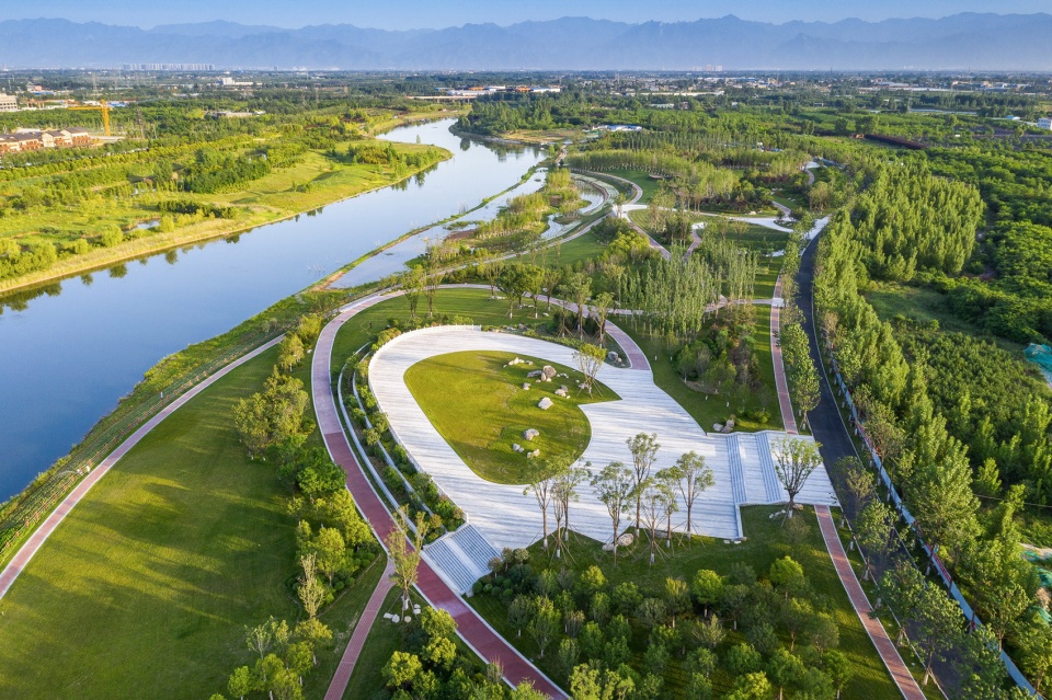 feng river wetland environmental design in xian china by gvl group