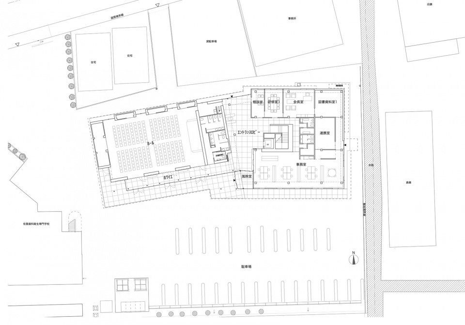 saga dental association hall by kazunari sakamoto architectural laboratory