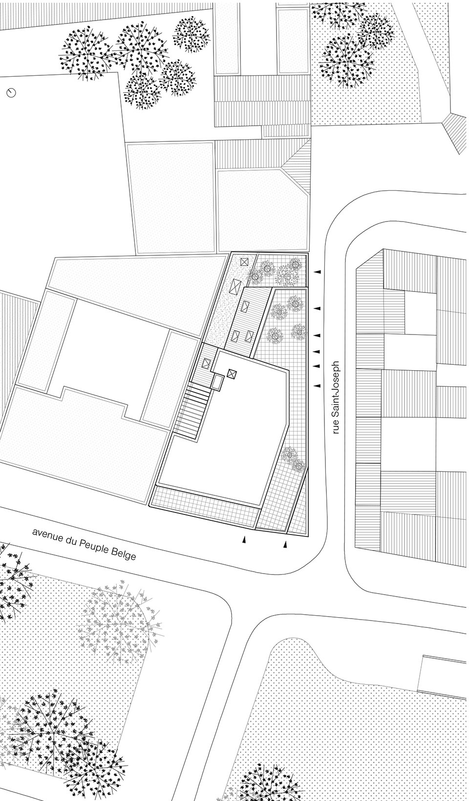 Building Le Peuple Belge by CAAU