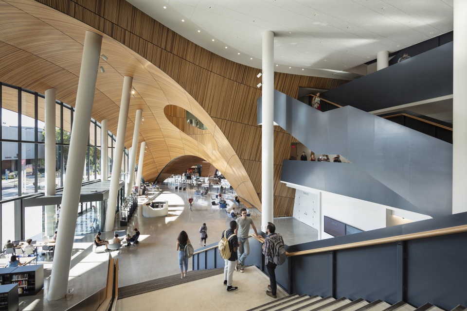 charles library at temple university in philadelphia by snohetta