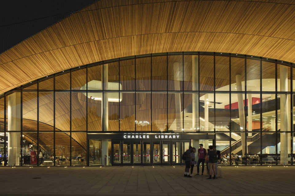 charles library at temple university in philadelphia by snohetta