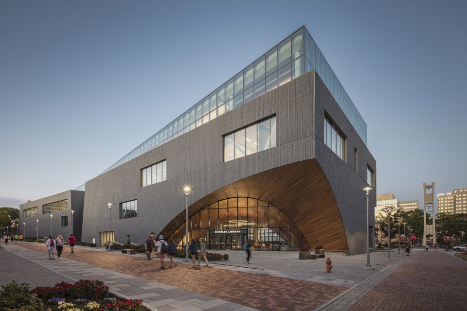 charles library at temple university in philadelphia by snohetta