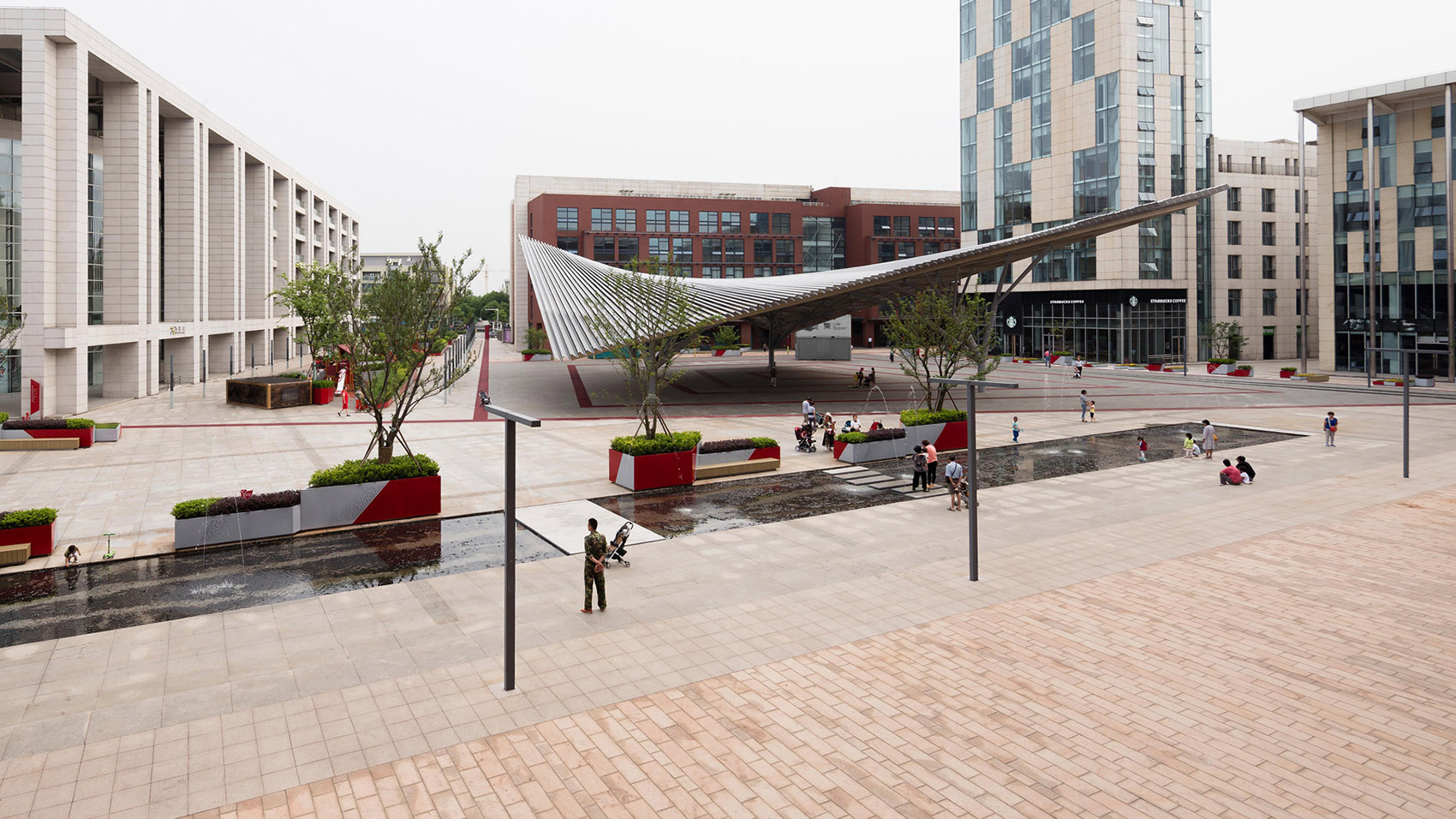 anting new town central square renovation by kokaistudios