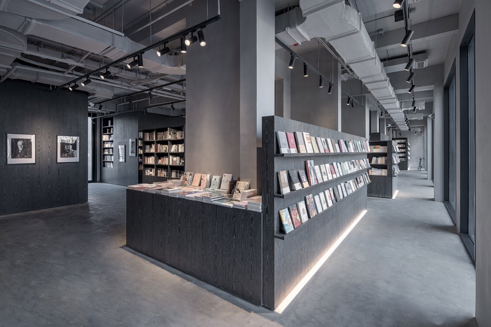 owspace book store design in aranya by b l u e architecture studio