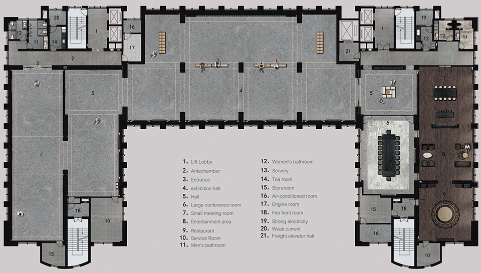 tiza exhibition hall china by qianxing design