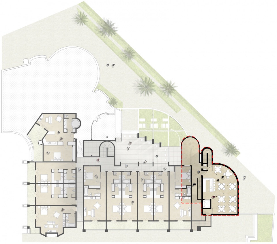 flamingo club hotel by zooco estudio