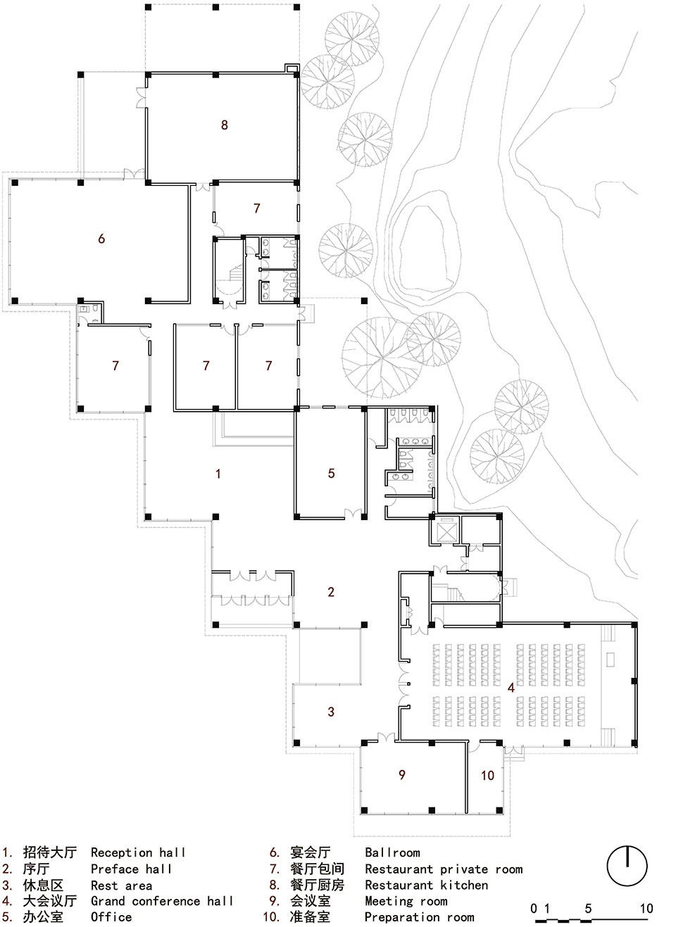 architectural design of the shenshan ridge integrated service center china by 3andwich design he wei studio