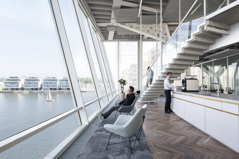 The new Amsterdam office of Dutch investment developer Amvest by Firm architects