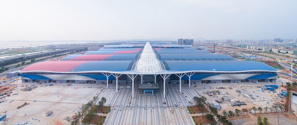 aube designed shenzhen international convention and exhibition center szicec completed