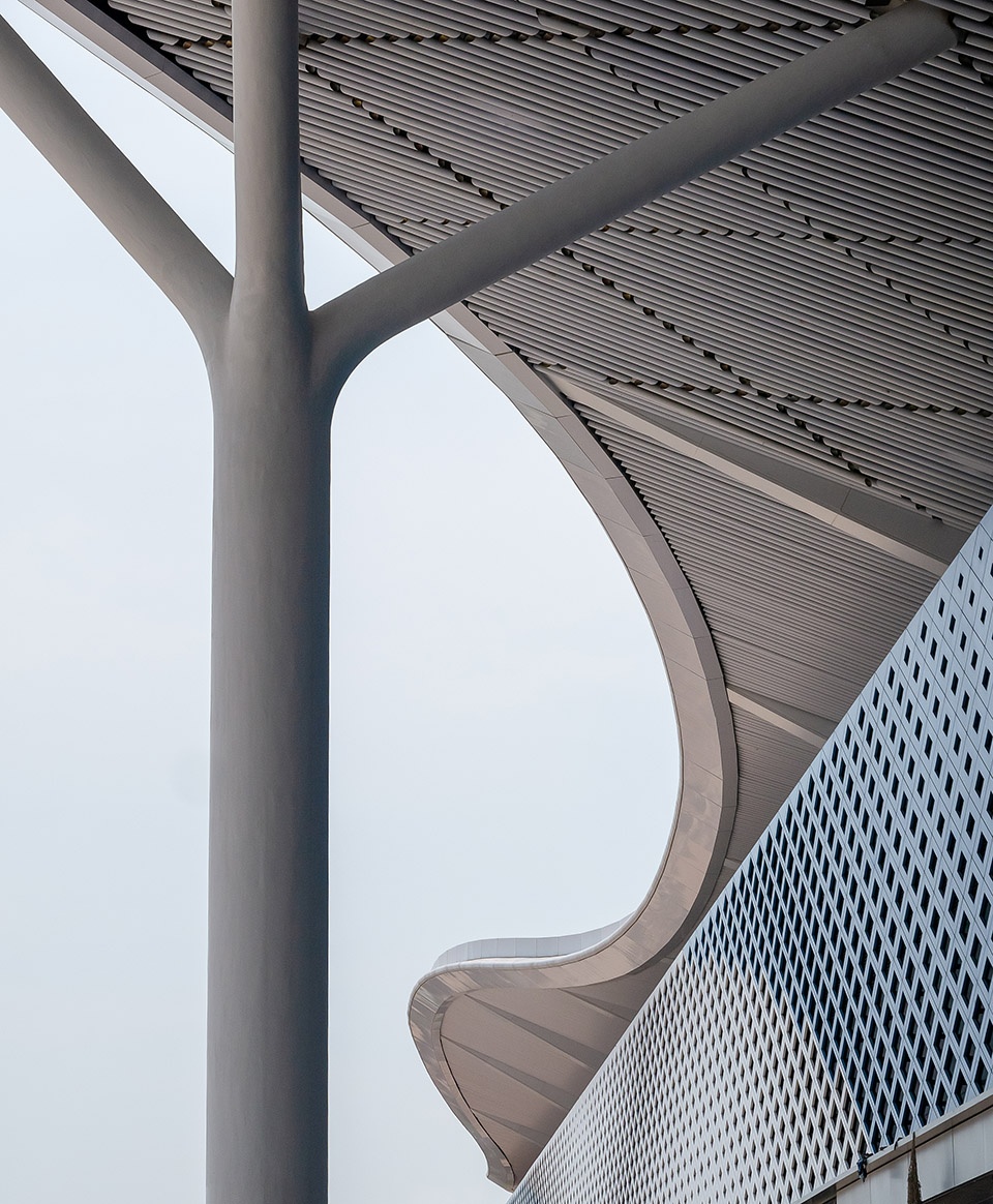 aube designed shenzhen international convention and exhibition center szicec completed