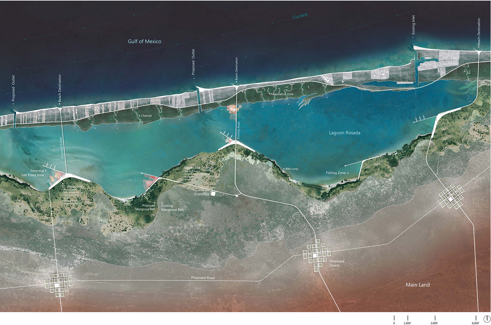 2019 national asla student award of excellence general design category y shape jetty system