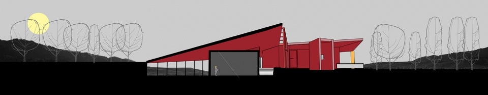 red note house on the horizon china by li wenxi architects