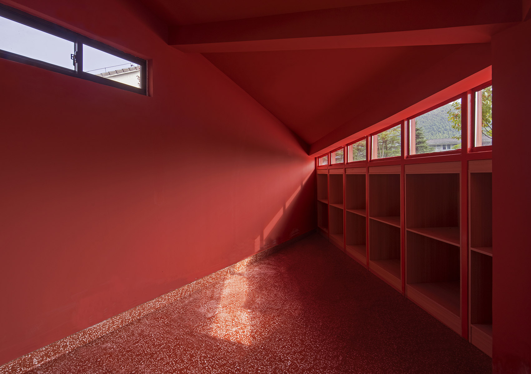 red note house on the horizon china by li wenxi architects