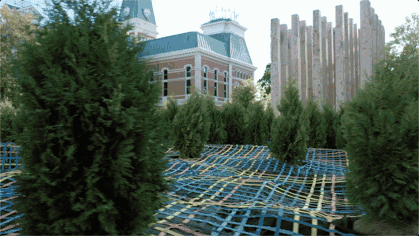 into the hedge by so il architects
